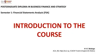 Financial Statements Analysis in Business Finance