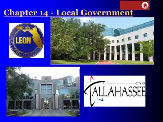 Local Government: Powers, Responsibilities, and Organization