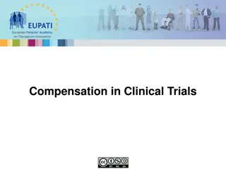 Compensation and Reimbursement in Clinical Trials