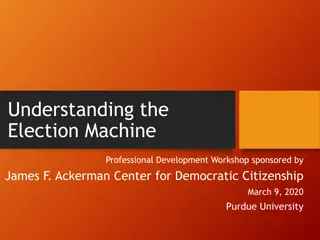 Election Machine Professional Development Workshop at Purdue University