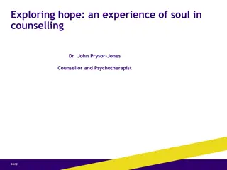 Unveiling the Depths of Soul and Hope in Counseling