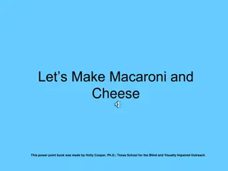 Let's Make Macaroni and Cheese