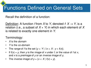 Functions: Definitions and Arrow Diagrams