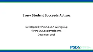 The Every Student Succeeds Act (ESSA) of 2015