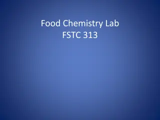 Food Chemistry Lab FSTC 313 Rules and Regulations