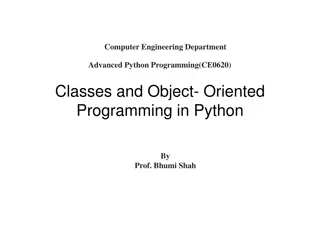 Object-Oriented Programming (OOP) in Python