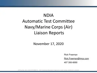 Update on NDIA Automatic Test Committee Navy/Marine Corps Liaison Reports