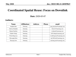 Coordinated Spatial Reuse in IEEE 802.11 Networks