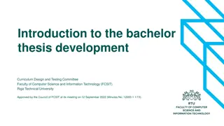 Importance of Bachelor Thesis in Computer Science Education