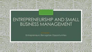 Understanding Entrepreneurship and Small Business Management