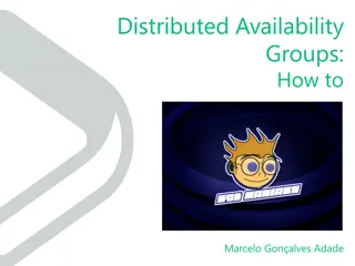 Overview of Distributed Availability Groups by Marcelo Gonçalves Adade