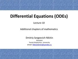 Ordinary Differential Equations (ODEs) in Mathematics