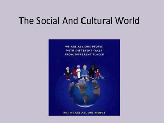 Social and Cultural Concepts in Society