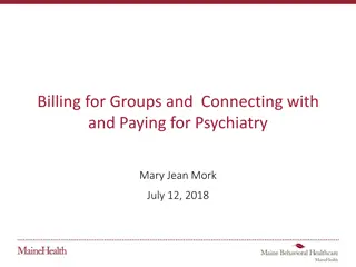 Group Psychiatry Billing and Coding Guidelines