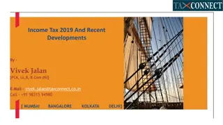 Recent Developments in Income Tax 2019 Explained by Vivek Jalan