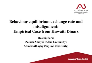 Empirical Analysis of Kuwaiti Dinar Exchange Rate Behavior and Misalignment