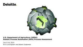 USDA Robotic Process Automation (RPA) Assessment and Development Process