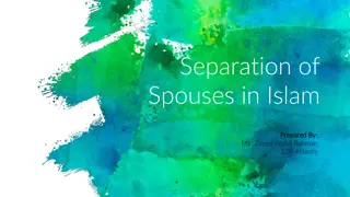 Insights on Separation of Spouses in Islam