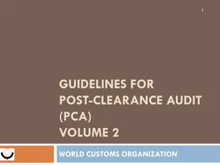 Guidelines for Post-Clearance Audit (PCA) - Implementation Steps