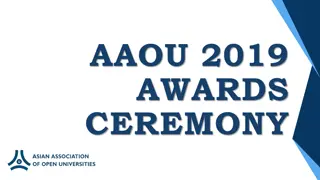 Highlights from AAOU 2019 Awards Ceremony and Young Innovator Award