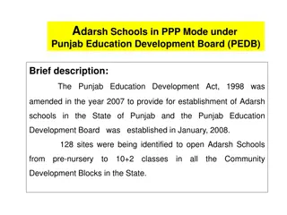 Adarsh Schools in Punjab under PPP Mode - Overview and Features