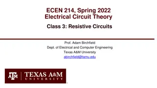 Resistive Circuits in Electrical Circuit Theory Class