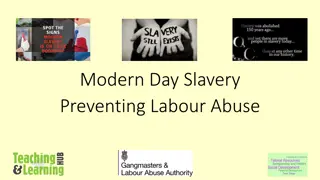 Understanding Modern Day Slavery and Labor Exploitation