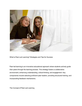 What is Peer-Led Learning? Strategies and Tips for Success