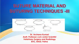 Suture Material and Suturing Techniques in Veterinary Surgery Overview