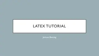 Introduction to LaTeX: A Typesetting Language for Beautiful Documents