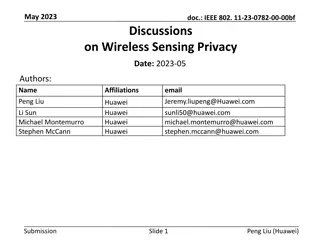 Wireless Sensing Privacy Discussions in May 2023 Document