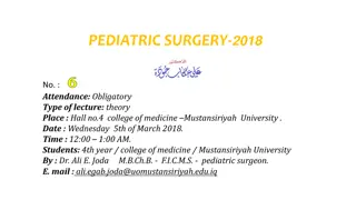 Anorectal Malformations in Pediatric Surgery