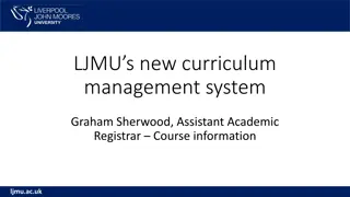 LJMU's New Curriculum Management System Project Overview