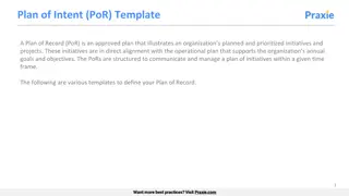 Effective Plan of Record Templates for Organizational Initiatives