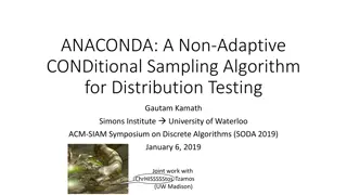 Distribution Testing Algorithms for Property and Equivalence Testing