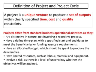 Project Development and Cycle