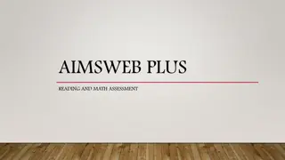 A comprehensive overview of AIMSweb Plus: Reading and Math Assessment