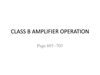 Efficient Class B Amplifier Operation and Power Calculation