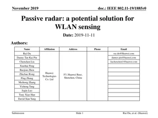 Passive Radar for WLAN Sensing in Indoor Scenarios