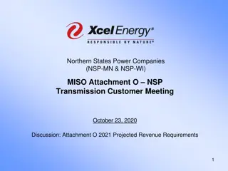 NSP Transmission Customer Meeting: 2021 Revenue Requirements Discussion