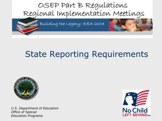 State Reporting Requirements and Federal Register Notices of Interest