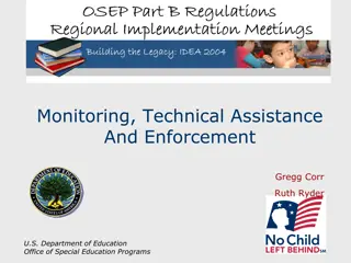 Federal Responsibilities for Monitoring and Enforcement in Education Programs