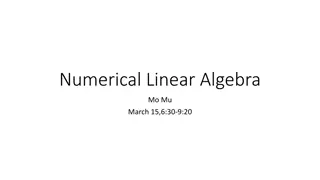 Comprehensive Overview of Numerical Linear Algebra Methods for Solving Linear Systems