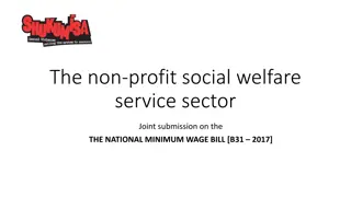 Joint Submission on the National Minimum Wage Bill by Social Welfare Sector