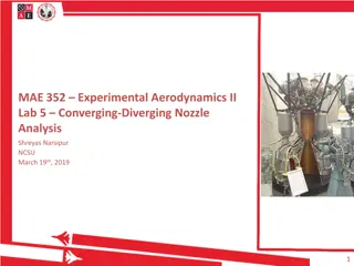 Experimental Aerodynamics II Lab 5: Converging-Diverging Nozzle Analysis