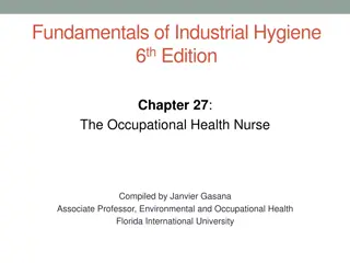 Occupational Health Nursing: Roles and Responsibilities