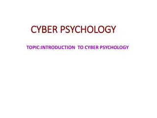 Intersection of Cyber Psychology and Artificial Intelligence