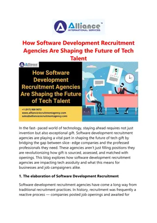 How Software Development Recruitment Agencies Are Shaping Future of Tech Talant