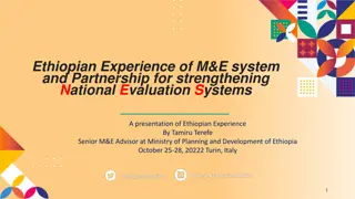 Ethiopian National Monitoring and Evaluation System Overview