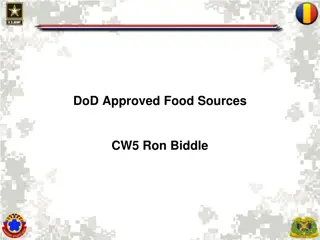 Approved Food Sources for Armed Forces Procurement